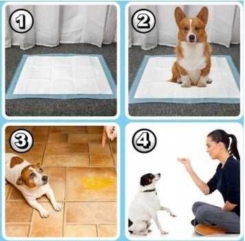 Podkłady Higieniczne Maty dla Psa 35x45 50 + Worki CHŁONNE sikania