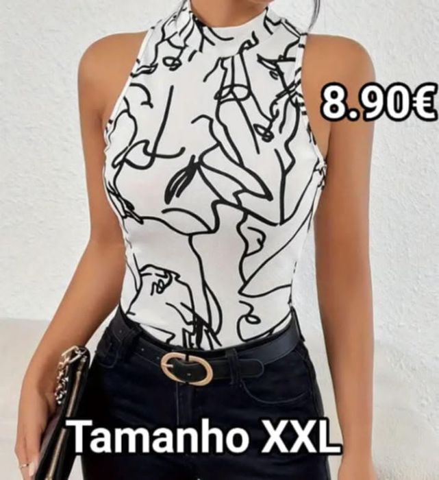 Blusa sem mangas