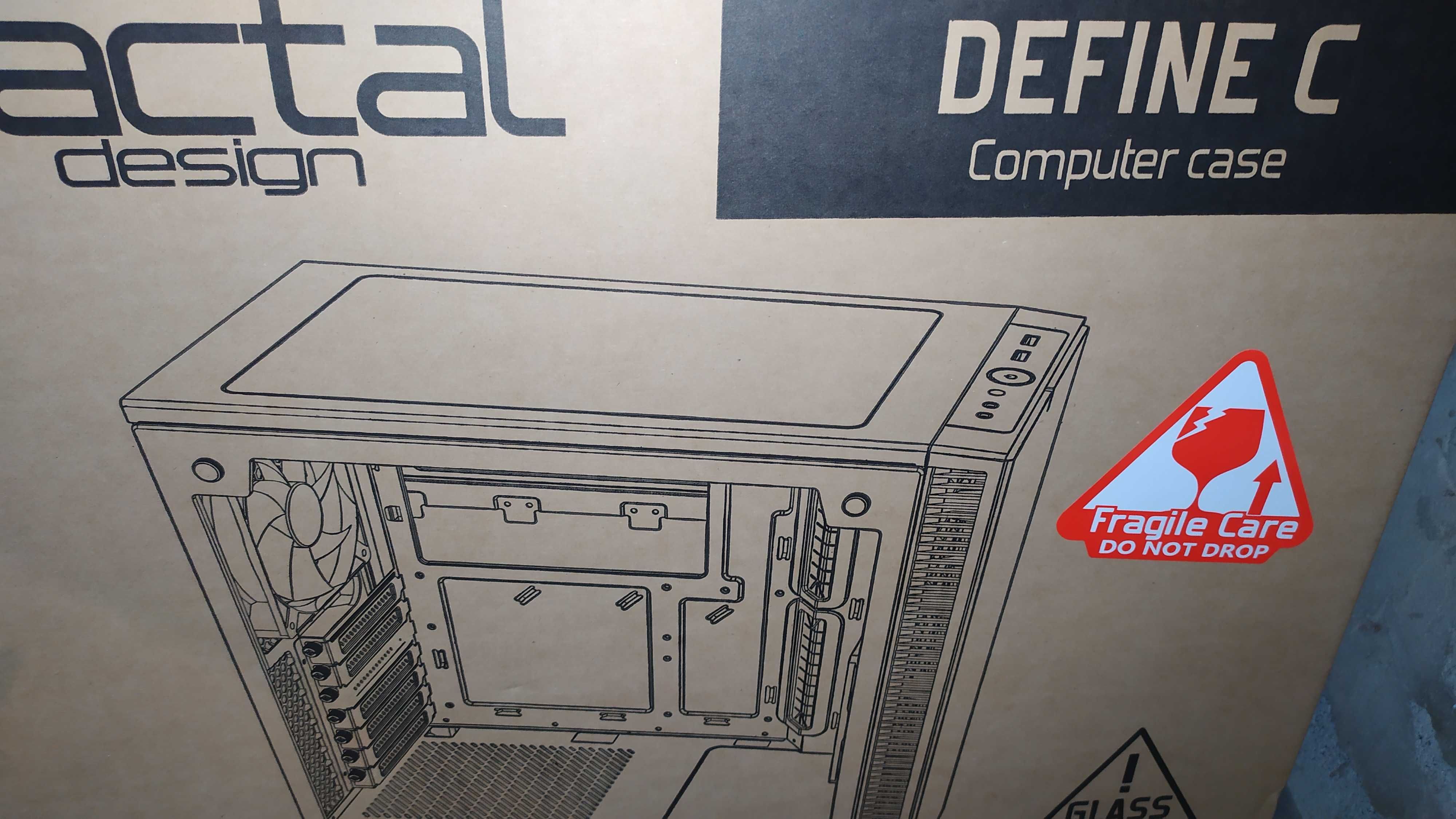 Корпус Fractal Design Define C TG б/БП Black (FD-CA-DEF-C-BK-TG)