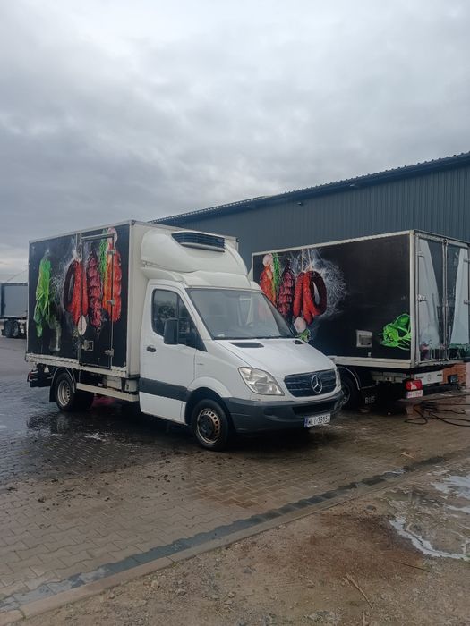 Mercedes sprinter chłodnia, bliźniaki dmc 3.5t 230 tys. Przebieg