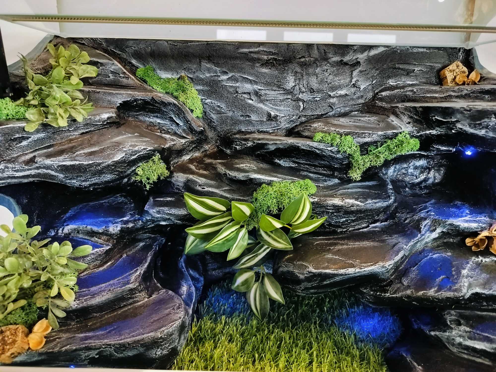Terrarium z wyposażeniem dla gekona lamparciego, TW33B3L, AquaWaves