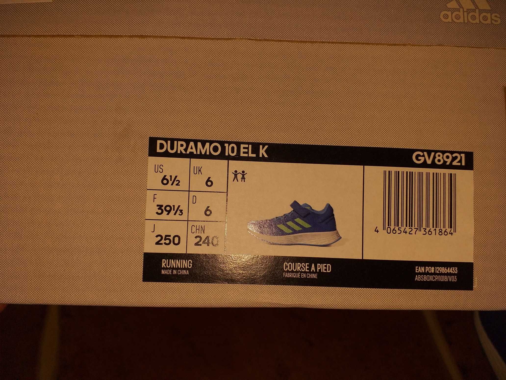 Buty młodzieżowe Adidas Duramo EL K rozmiar 39 1/3