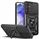 etui pancerne Camshield Slide Ring + szkło hartowane do Samsung A55 5G