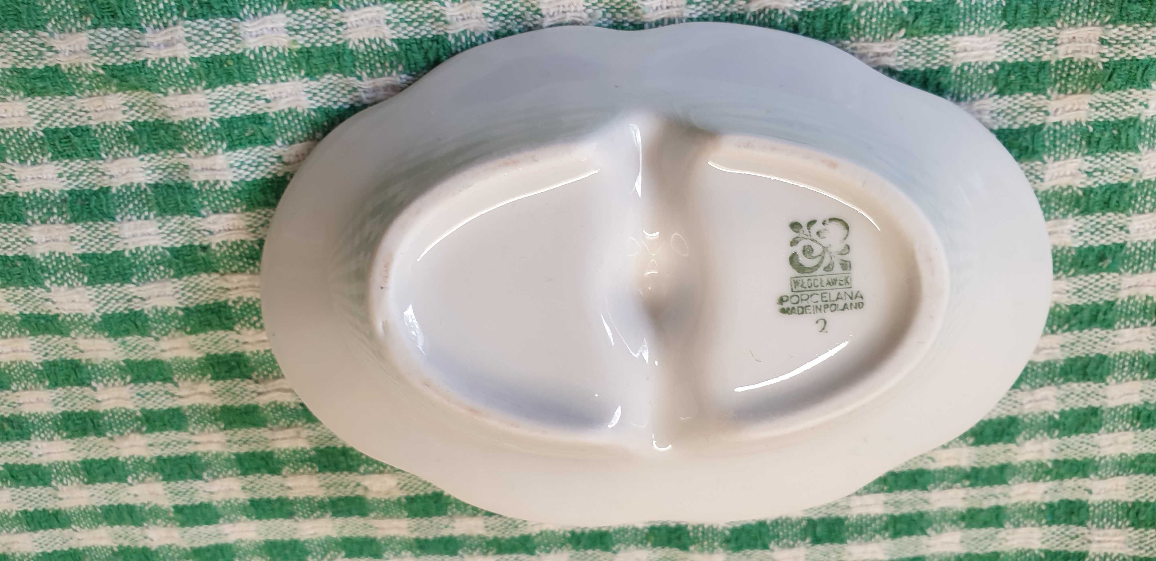 Naczynie porcelanowe Włocławek do soli pieprzu