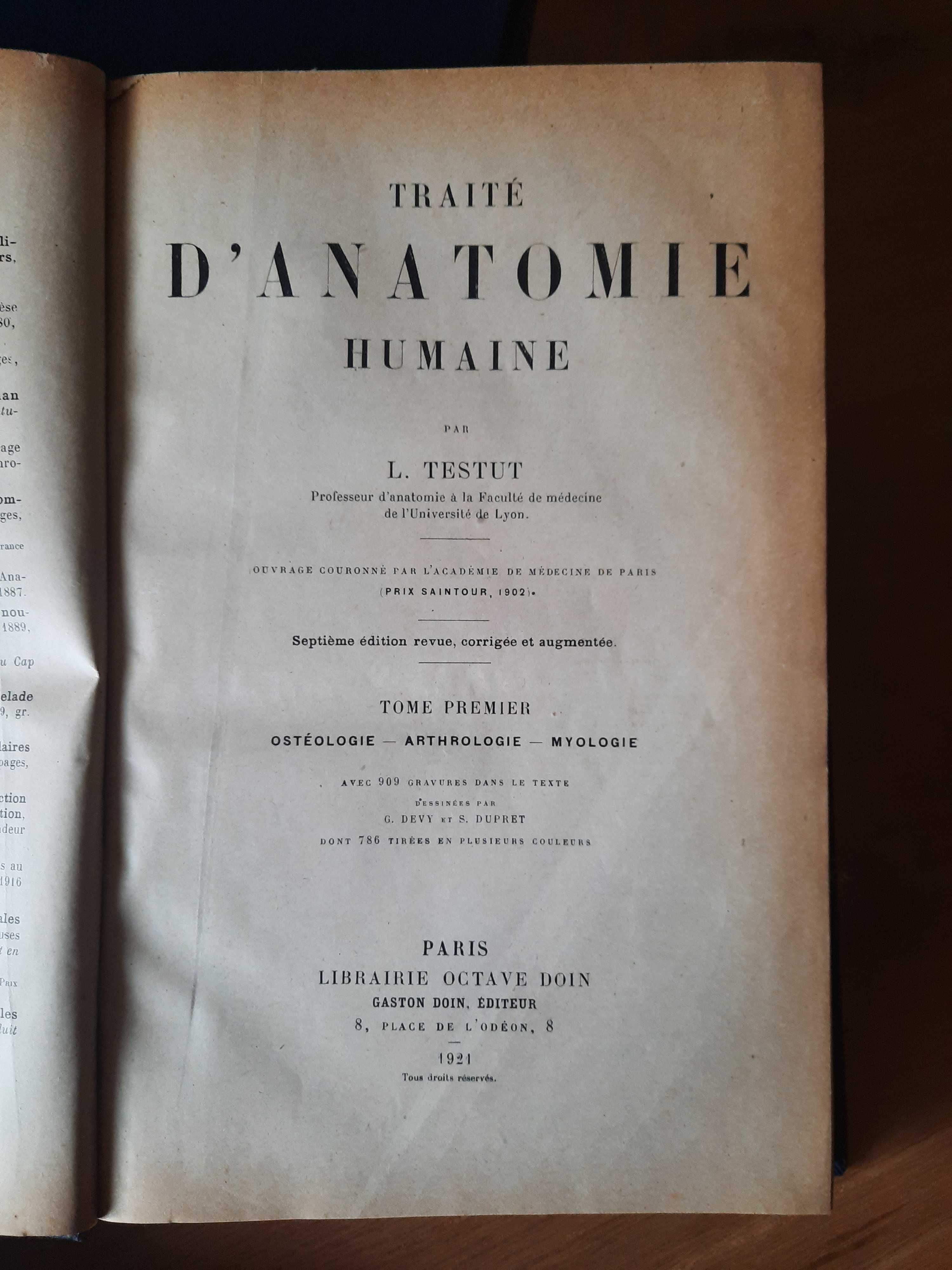 Tratado Anatomia - Testut , L .