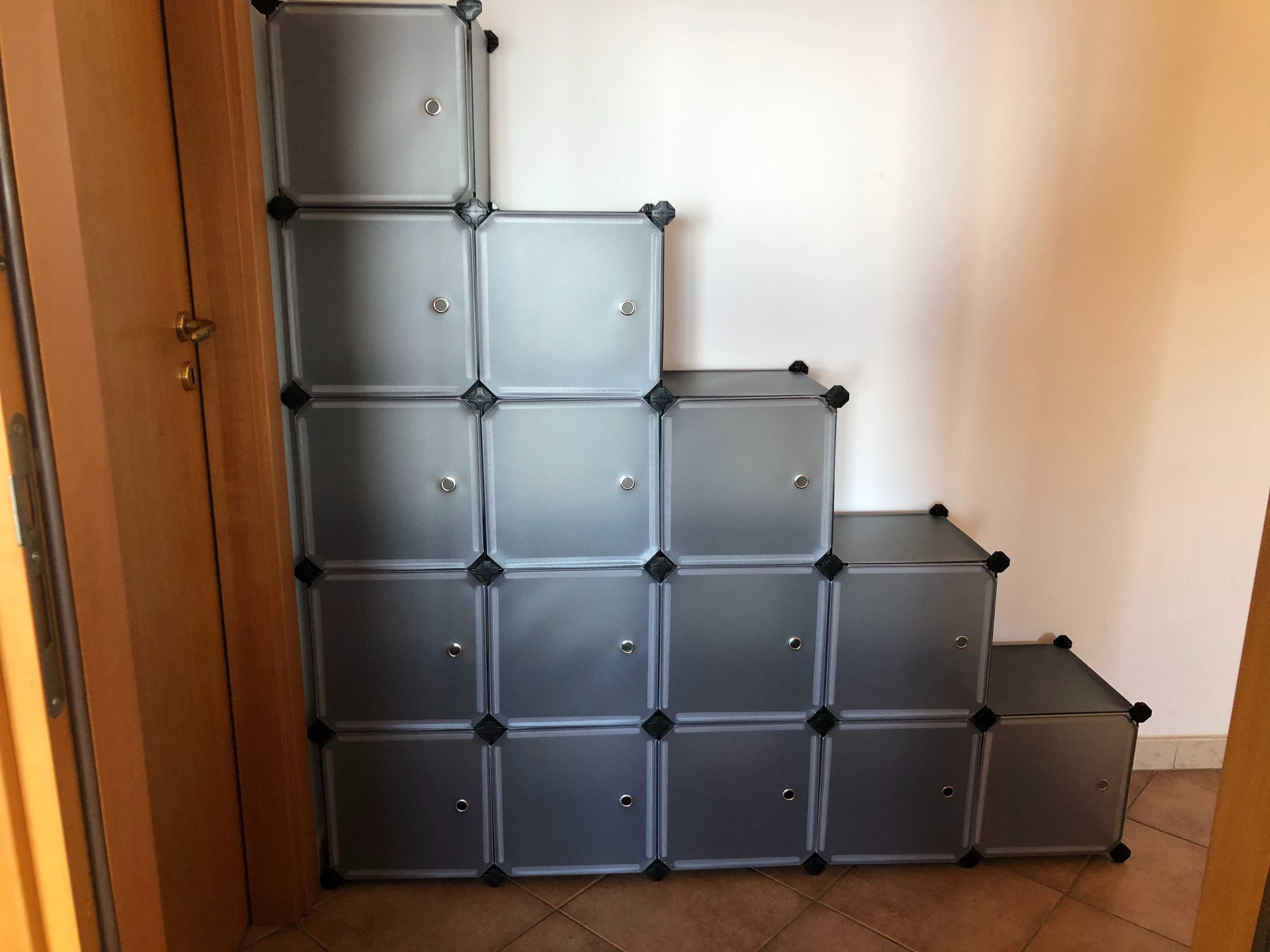 Pudełka organizery przechowywanie dom modułowe 9 sztuk