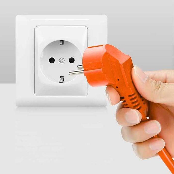 Przedłużacz Budowlany Ogrodowy 50m Pomarańczowy 3x2,5mm, Gruby Solidny