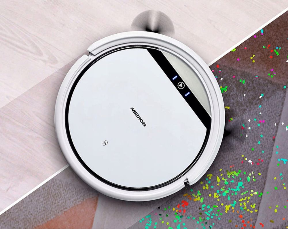 Niemiecki Automatyczny ROBOT ODKURZACZ Sprzątający E35 Sc MEDION
