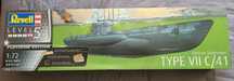 Submarino Revell 1:72 Type VII C/41 EDIÇÃO PLATINA kit modelismo