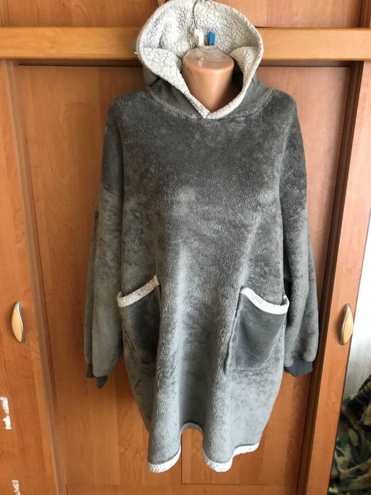 Меховушка, плюшева туника, кофта, худи, 2-3ХL. Siensa, слип, пижама