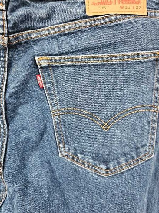 Spodnie jeans  vintage bawełna prosta nogawka Levi's 505 W36 L32