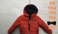 Демисезонная детская куртка с капюшоном Tommy Hilfiger красная