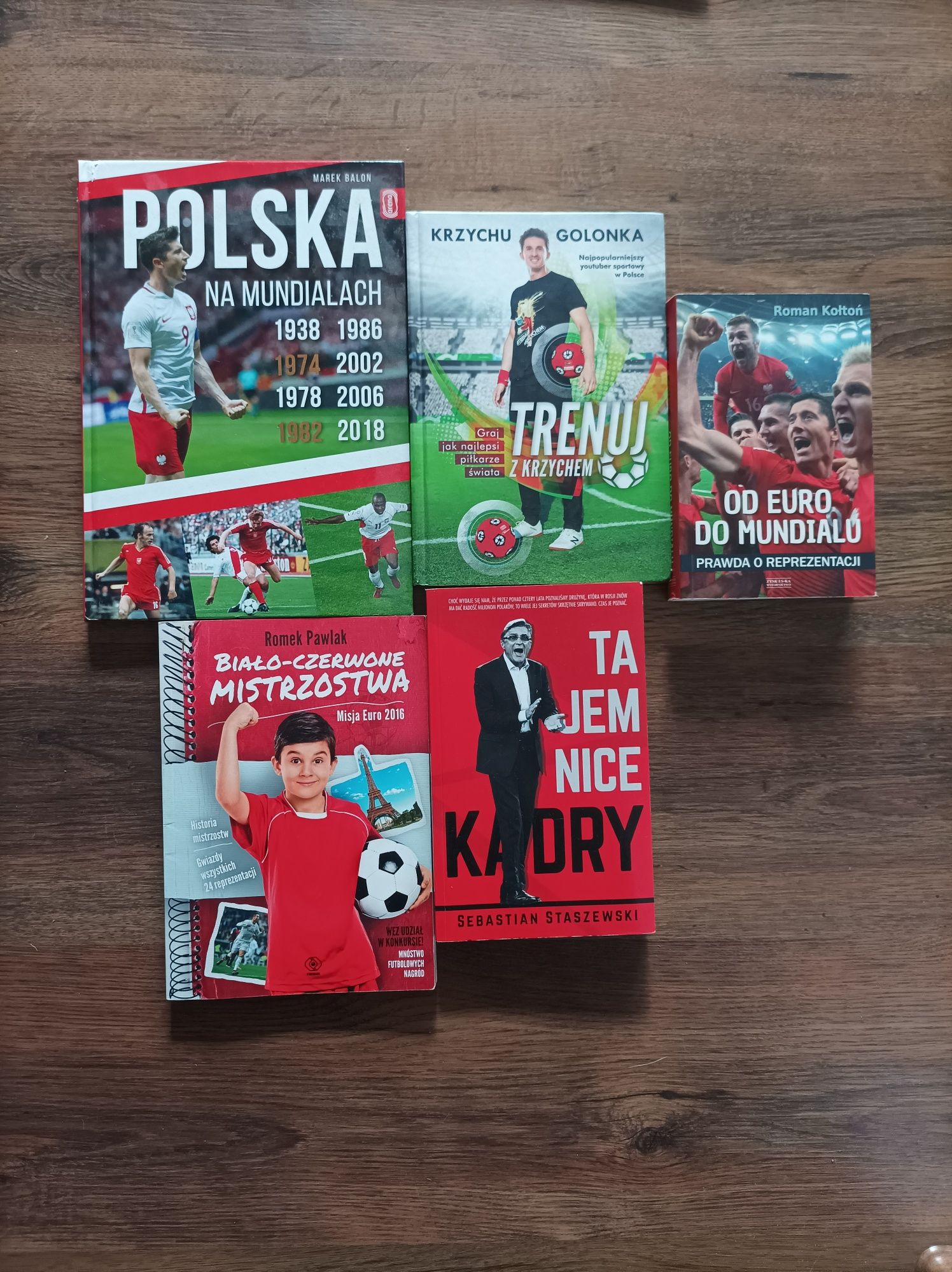 Zestaw książek o tematyce piłkarskiej