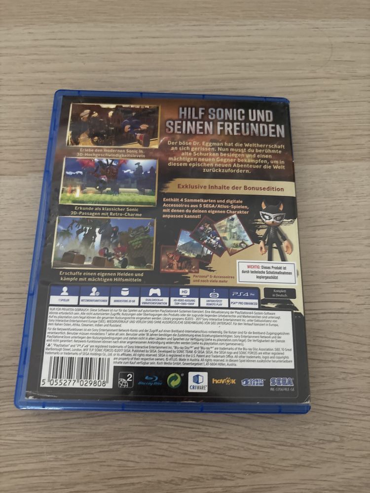 Jogo CD Sonic Forces playstation 4