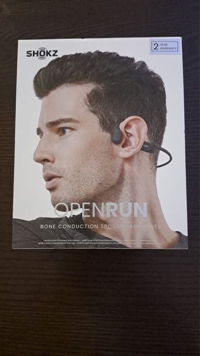 Auriculares OpenRun Shokz como novo