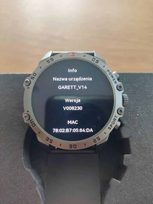 Smartwatch Garett V14 czarny stalowy