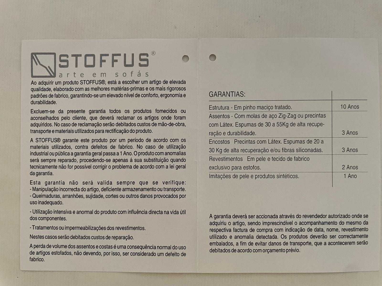 Sofá 3 Lugares Stoffus Panamera Bege
