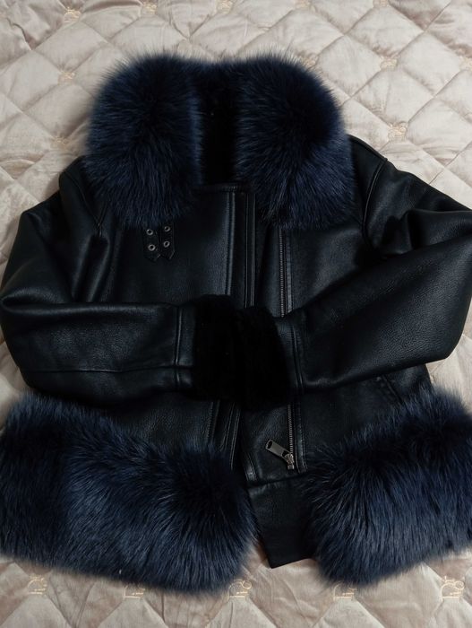 Дублянка жіноча з натуральним песцем