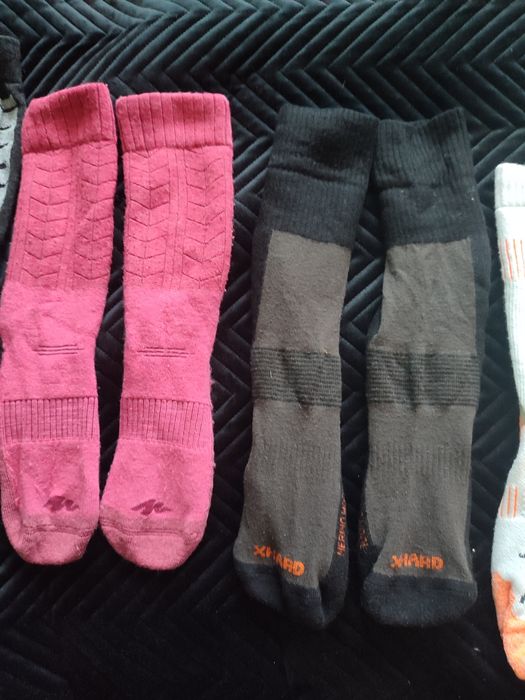 Śliczne 5 par skarpetki zimowe jazda konna lub narty r.38-39-40