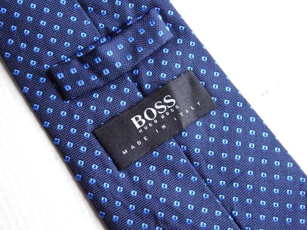 Boss oryginalny krawat jedwabny / super stan