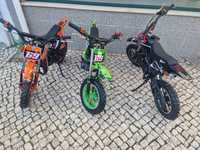 Mini motocross de cilindrada 49 várias cores disponíveis novos