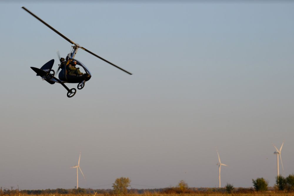 Wiatrakowiec Fusioncopter JK-2 NANO bez licencji, helikopter samolot