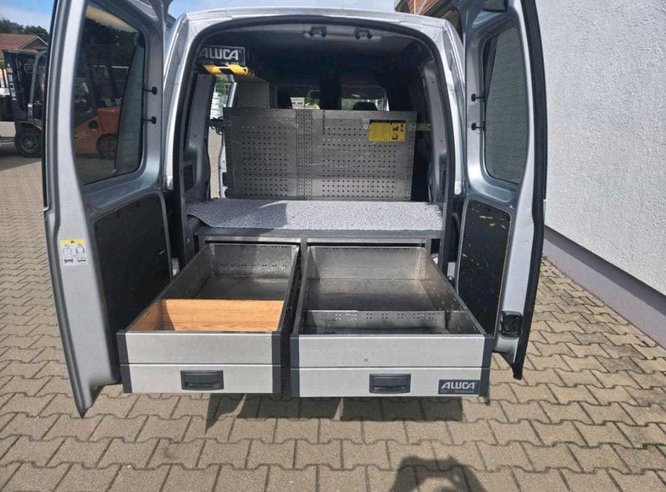 Szuflady dolne podłogowe do busa auta regał samochodowy VW CADDY