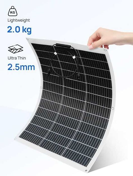 ECO-WORTHY Elastyczny Panel Słoneczny 260 W Włókno Szklane Mono-Ogniwo