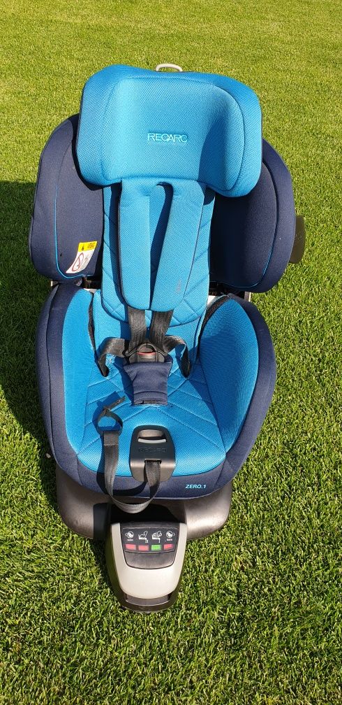 Sprzedam fotelik Recaro Zero One 0-18 kg xenon blue, stan bardzo dobry