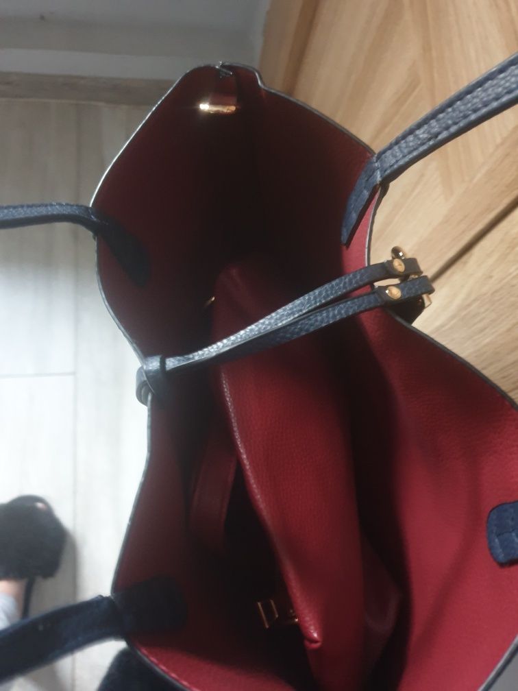 Torba granatowa 2w1