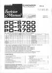 Instrukcja serwisowa odtwarzacza CD PIONEER PD-4700, PD-5700, PD-6700