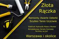 Złota Rączka Hydraulik Elektryk Naprawa AGD 24/7 Pogotowie Remontowe