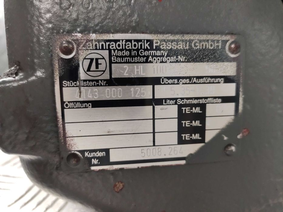 Skrzynia redukcyjna ZF 2HL-100 do koparki Liebherr A900, A316