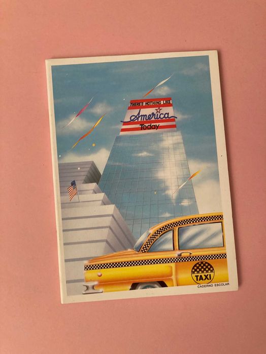 Colecção Cadernos Escolares America Anos 80 muito bonitos Ambar