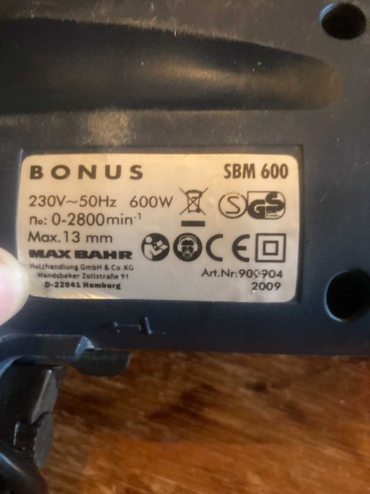 Дрель Schlagbohrmaschine SBM 600.