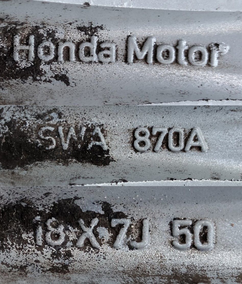 Felgi aluminiowe Honda CR-V Civic Accord 7x18 ET50 5x114,3
