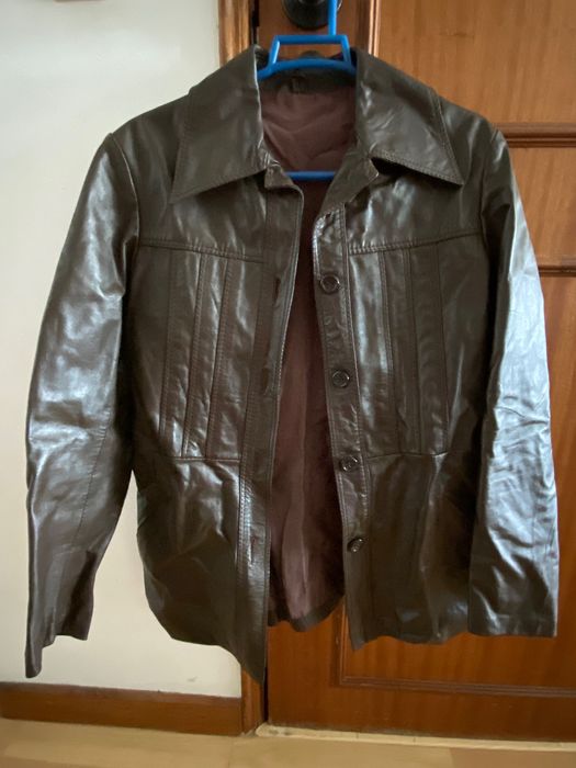 Casaco de Pele castanho