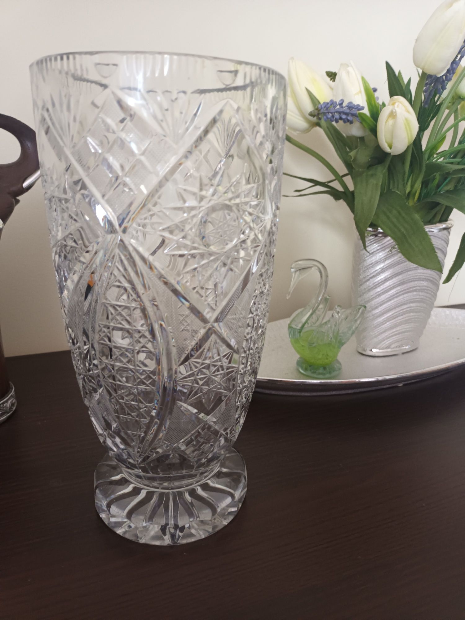 Duży wazon kryształ