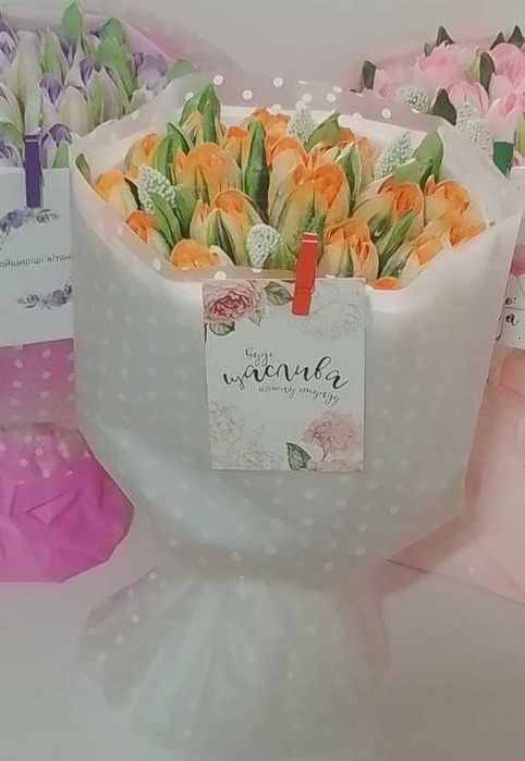 Зефірні квіти та букети на замовлення