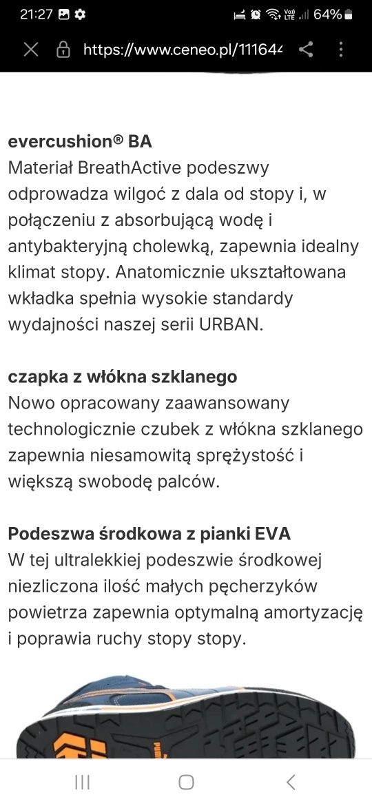 Buty robocze Puma.
