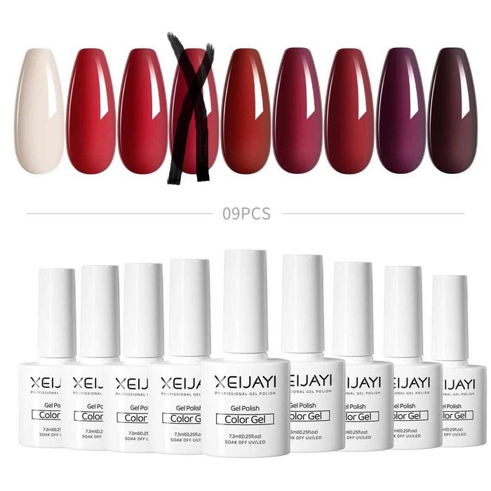 conjunto de vernizes de gel novos