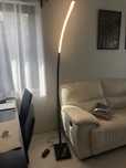 lampa podłogowa łukowa czarna led Bangkok