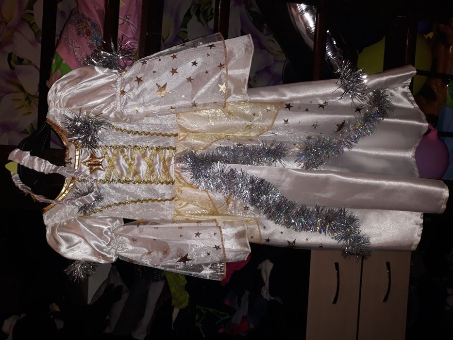 Платье снежинка. Платье фея.