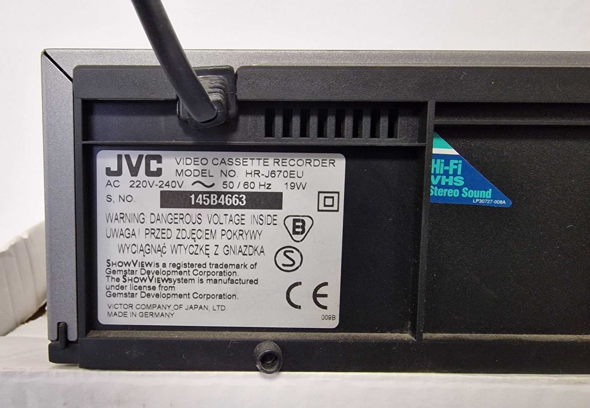 magnetowid JVC HR J670 T-V Link