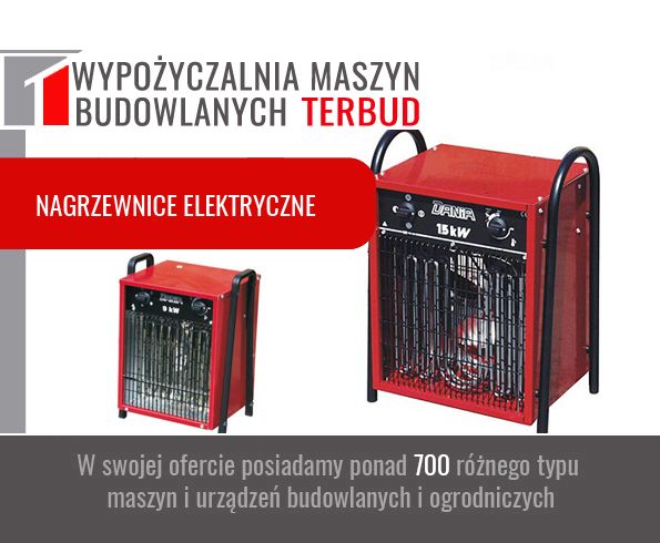 Nagrzewnica olejowa, elektryczna, osuszacz, pompy, wentylatory, itp