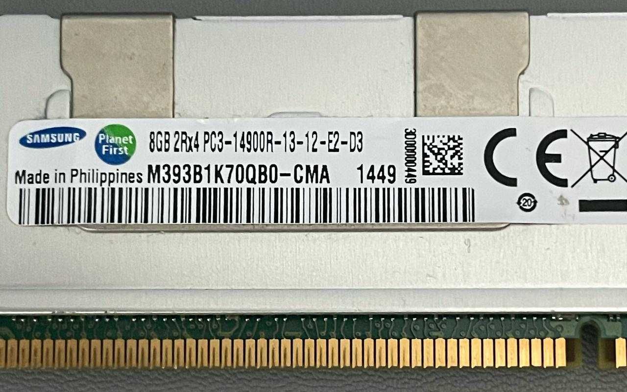ОЗП Samsung 2×8GB DDR3 1866 MHz ECC REG Server RAM (PC3-14900R) ОЗУ