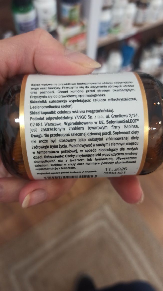 Selen - forma organiczna - 90 kapsułek