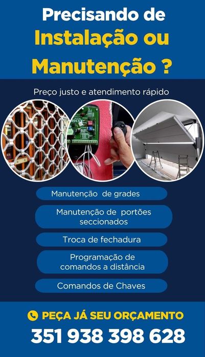 Manutenção e instalação de portões e grades