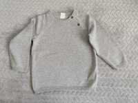 Sweter dziecięcy chłopięcy z bawełny H&M 86 szary