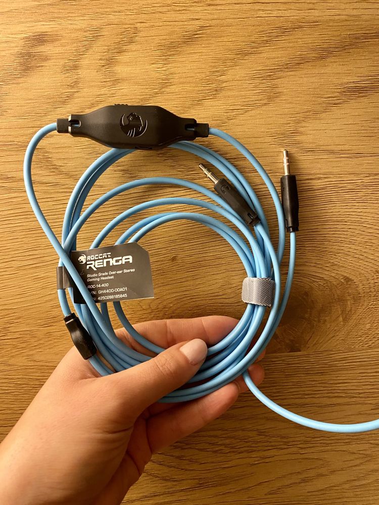 Słuchawki Roccat Renga z mikrofonem (nowe, czarne)